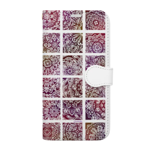 イラスト-ペン画レッド- Book-Style Smartphone Case