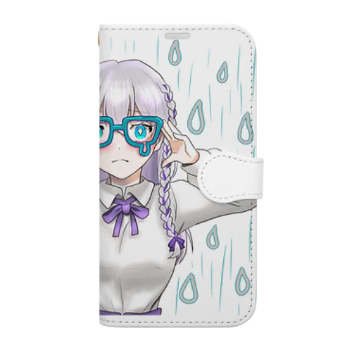 涙メガネちゃん Book-Style Smartphone Case