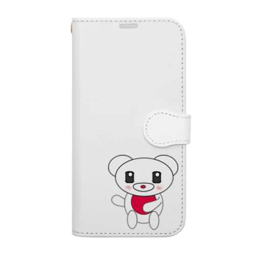 可愛いクマのぬいぐるみ「cute teddy bear」 Book-Style Smartphone Case