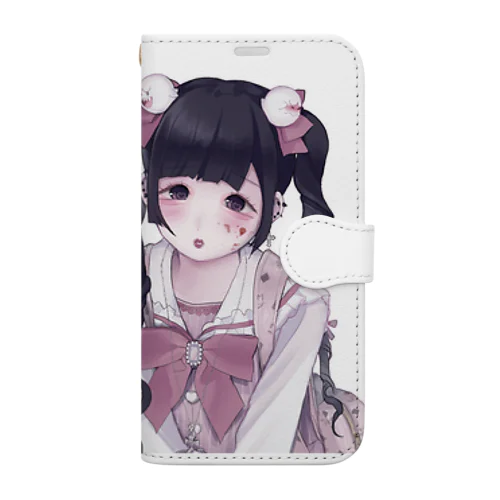 ヤンデレ地雷女子　雪　ズーム Book-Style Smartphone Case