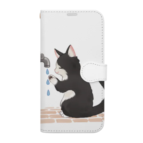 手洗い猫 Book-Style Smartphone Case