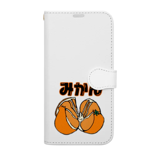 みんな大好きミカン🍊 手帳型スマホケース