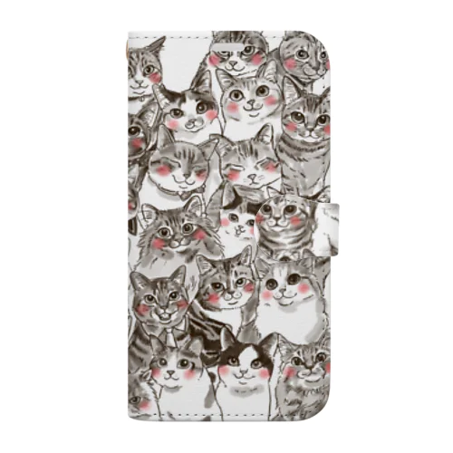 ねこ集会 Book-Style Smartphone Case