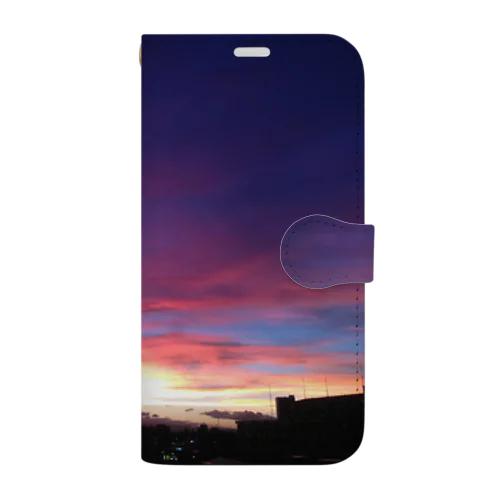 夕方の空 Book-Style Smartphone Case