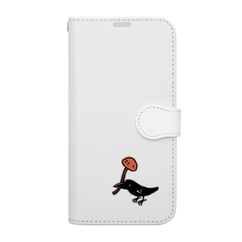 猫とからす Book-Style Smartphone Case