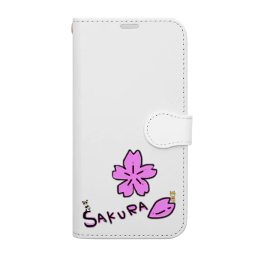 SAKURAロゴ Book-Style Smartphone Case