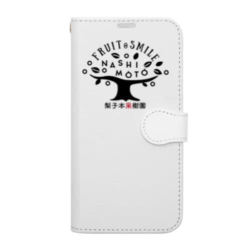 梨子本果樹園ロゴグッズ Book-Style Smartphone Case