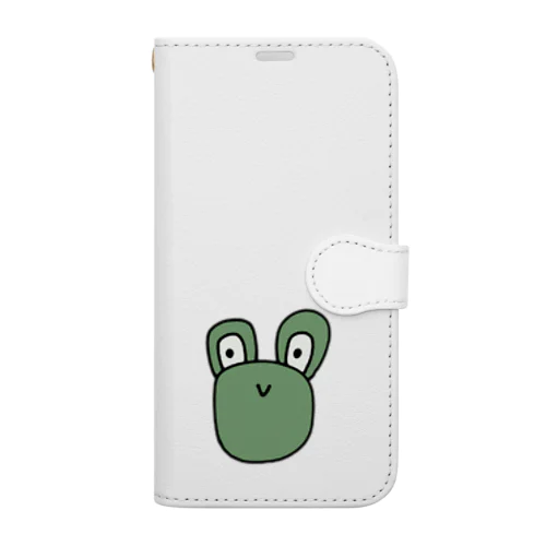 🐸みどりのかえる Book-Style Smartphone Case