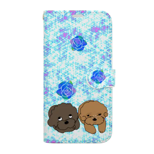 天使＆トイプーちゃんたち　アイフォン13用 Book-Style Smartphone Case