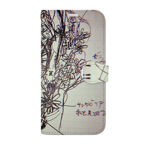 花と心臓 Book-Style Smartphone Case