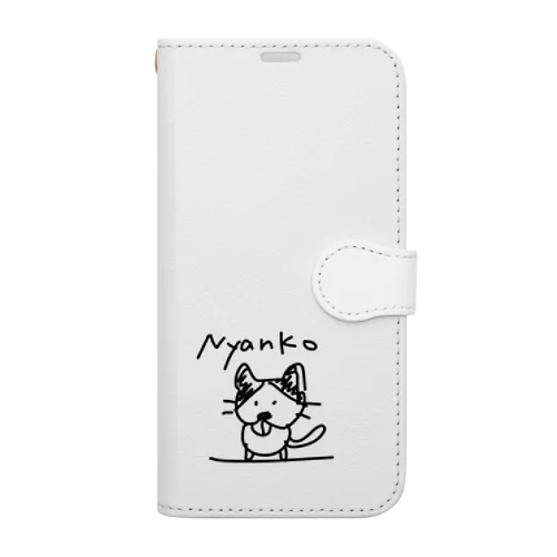 にゃんこ 手帳型スマホケース