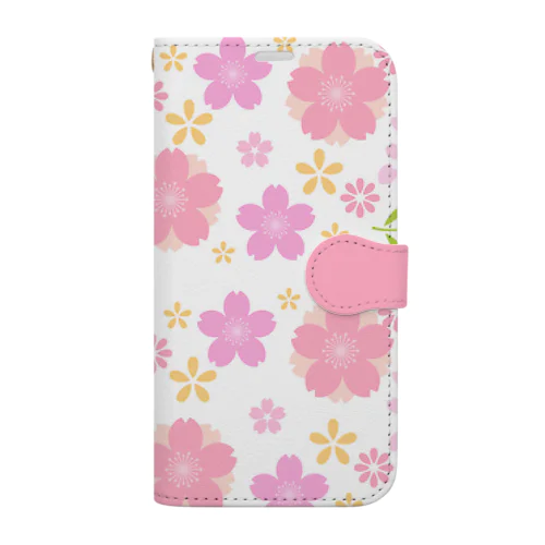 桜76 Book-Style Smartphone Case