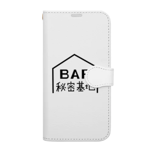 BAR秘密基地ロゴ 手帳型スマホケース