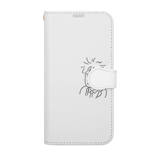 ボサボサおじさん Book-Style Smartphone Case