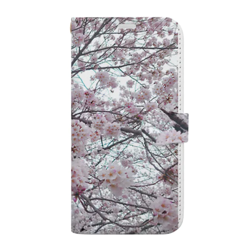 桜　さくら 手帳型スマホケース