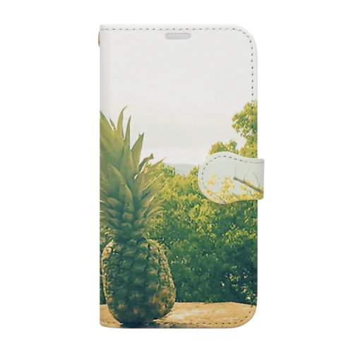 たたずむパイナップル Book-Style Smartphone Case