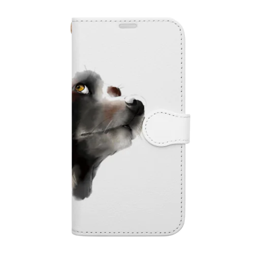黒犬サキたん Book-Style Smartphone Case