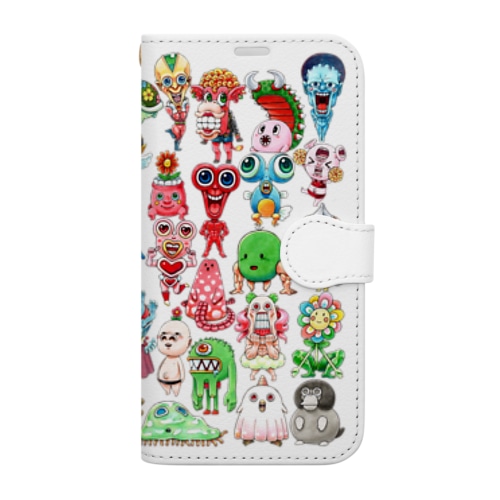 キモかわモンスターズ第1世代 Book-Style Smartphone Case