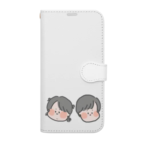 妹と兄 手帳型スマホケース