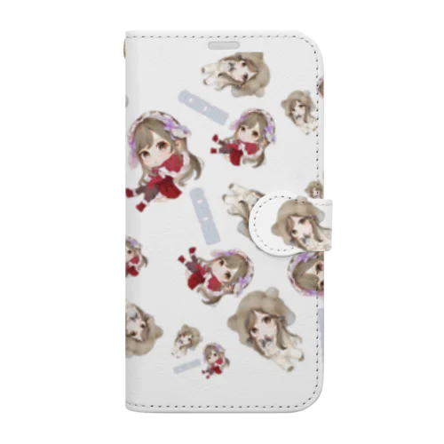 レアコモ＆ミニコモちゃんグッズ Book-Style Smartphone Case