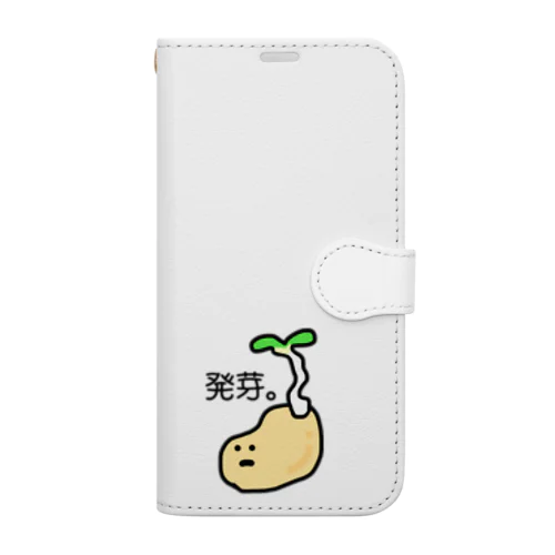 発芽して虚無な大豆 Book-Style Smartphone Case