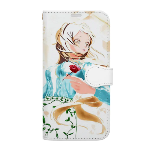 赤い花 Book-Style Smartphone Case