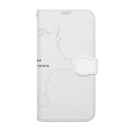 福岡県の地図 Book-Style Smartphone Case