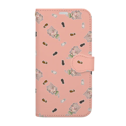 寿司子＆猫 Book-Style Smartphone Case