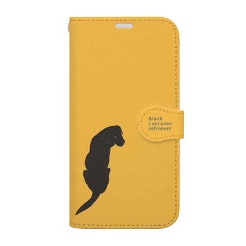 黒ラブ☆ブラックラブ☆くうねるあそぶ Book-Style Smartphone Case