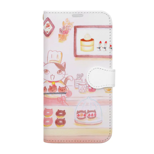 ねこのパン屋さん Book-Style Smartphone Case