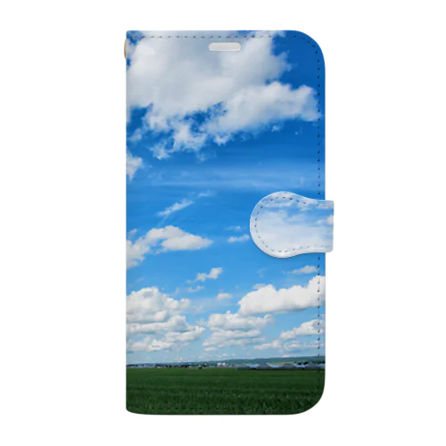 青い空 Book-Style Smartphone Case