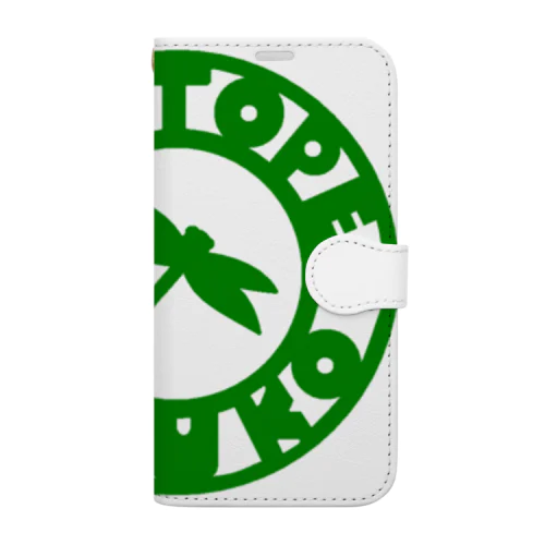 ビオトープ孟子（ロゴ）みどり Book-Style Smartphone Case