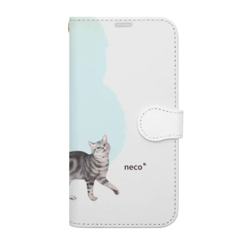 neco×neco×neco×neco 手帳カバー Book-Style Smartphone Case