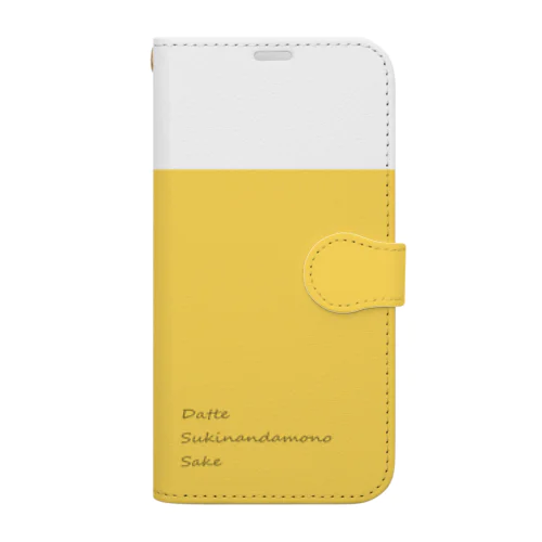 ビール風ツートーン Book-Style Smartphone Case