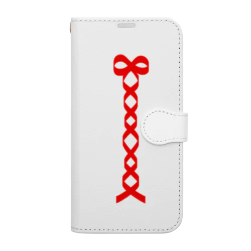 赤リボン Book-Style Smartphone Case