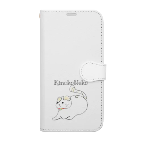 【保護猫支援】イラスト前ちゃん　雑貨 Book-Style Smartphone Case