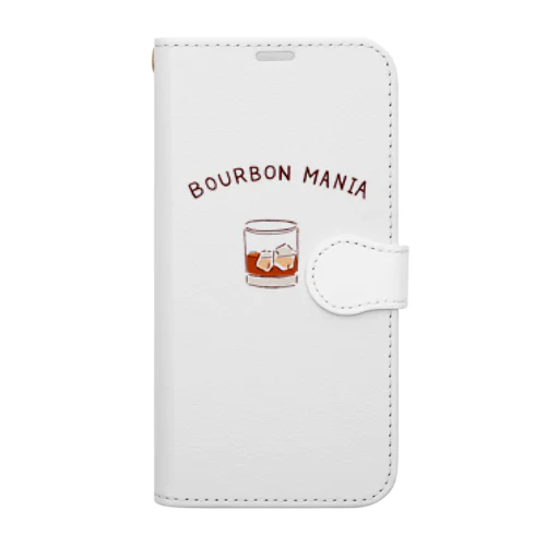 バーボン大好き「バーボンマニア」（Tシャツ・パーカー・グッズ・ETC） Book-Style Smartphone Case