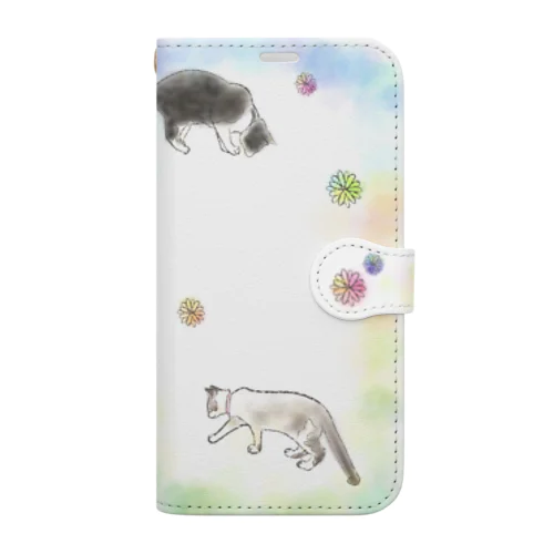 こねこのゆめ Book-Style Smartphone Case