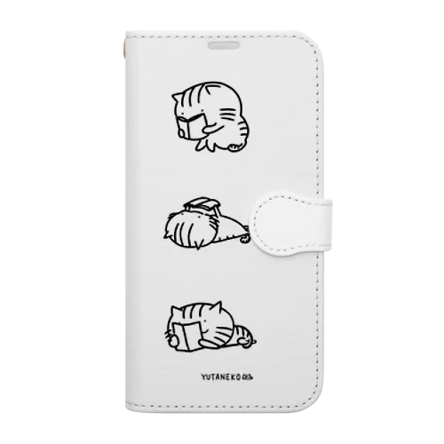 ゆたねこ「読書／ハト」 Book-Style Smartphone Case