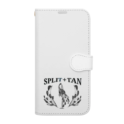 【 SPLIT+TAN 】デジタルデザイン＆ロゴ 手帳型スマホケース