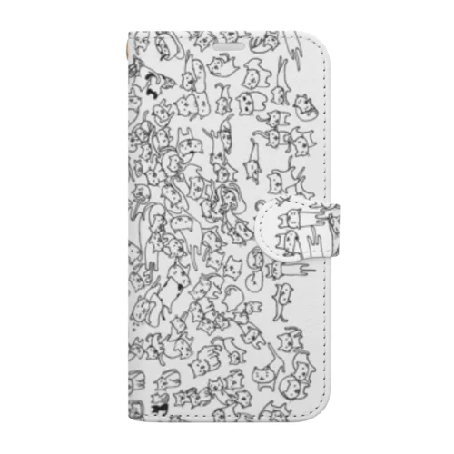 推し猫を探せ！ Book-Style Smartphone Case