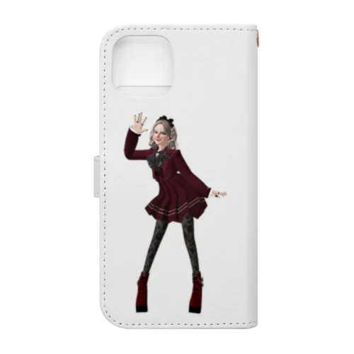 紅い制服の女学生＊おしゃれ＊可愛い Book-Style Smartphone Case