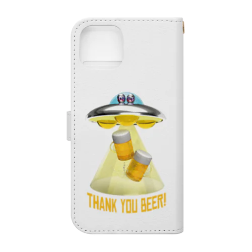 ビール泥棒👽🍻👽（飲酒運転ダメ。ゼッタイ。） Book-Style Smartphone Case