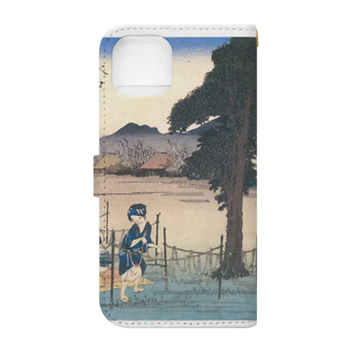 歌川広重_東海道五拾三次 水口 名物干瓢 Book-Style Smartphone Case