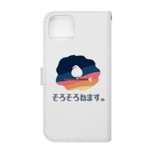 眠い文鳥 Book-Style Smartphone Case