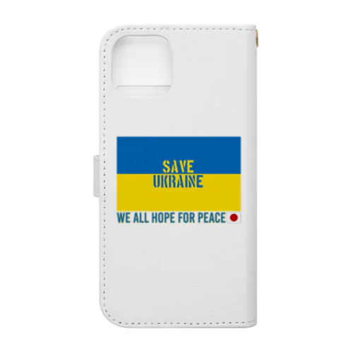 SAVE UKRAINE 手帳型スマホケース