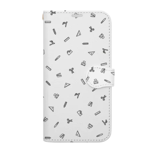 ステーショナリーズ White Book-Style Smartphone Case