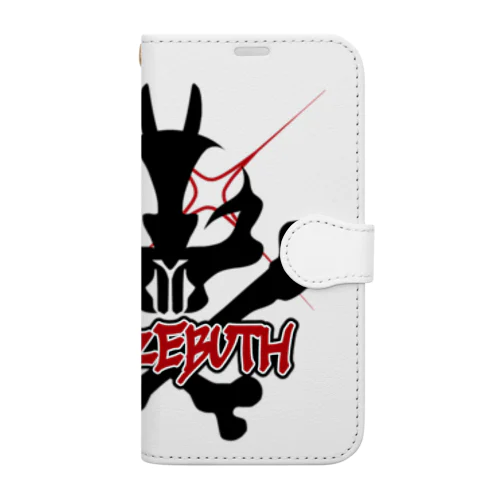 蝿の王ロゴ-黒 Book-Style Smartphone Case