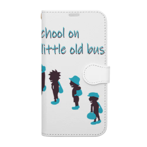 スクールバスと少年たち　チョコミントカラーVr Book-Style Smartphone Case