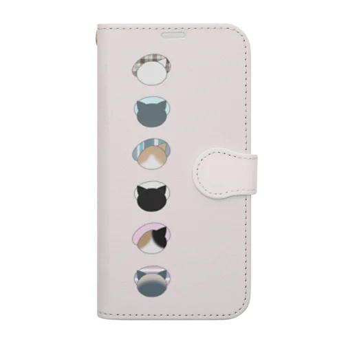 ベレーのにゃんこ　セクステット Book-Style Smartphone Case